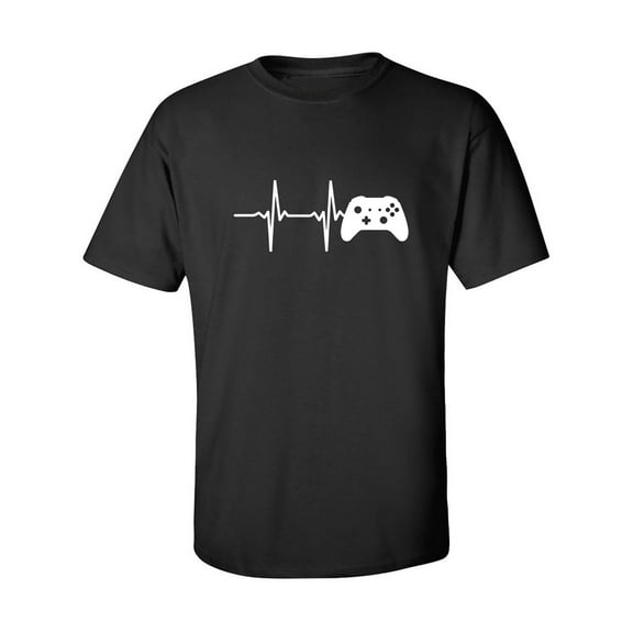 Heartbeat of a Gamer 2 Adult Short Sleeve T-shirt