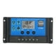 thumbnail image 1 of Controlador de carga solar PWM MOSFET de 2 puertos para gestión de baterías de 3 etapas, 30 A, 12 V/24 V, para paneles solares, 1 of 8