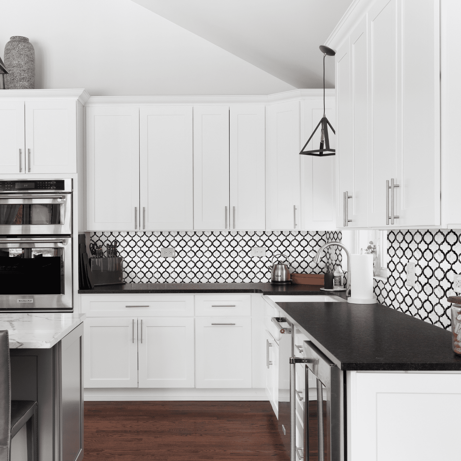 The Tile Life Santorini Arabesque 15" x 12" Carrara Matte Marble Mosaic Wall Tile, 1 Sheet