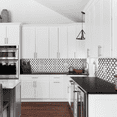 thumbnail image 2 of The Tile Life Santorini Arabesque 15" x 12" Carrara Matte Marble Mosaic Wall Tile, 1 Sheet, 2 of 3