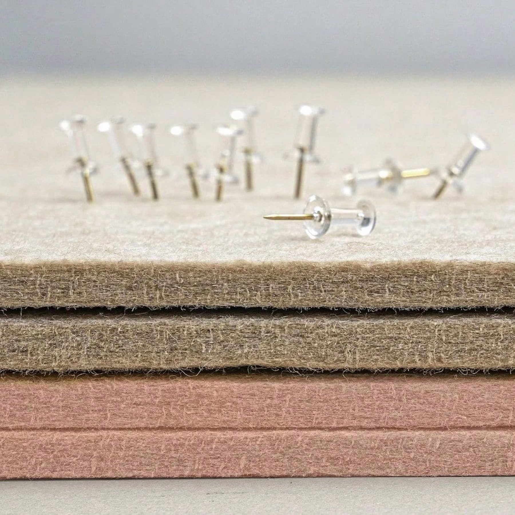 Bulletin Board 36 x 24 Inches Felt Pin Board Decorative Cork Alternative for Wall 3' x 2' Foldable Picture SelfAdhesive Vision Prayer Board With 20 Pushpins Mauvey Pink