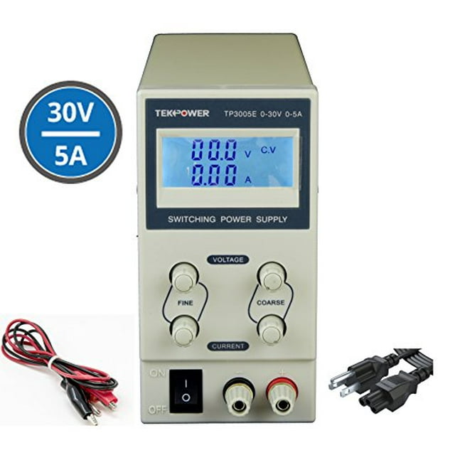 Tekpower TP3005E Alimentation Électrique à Commutation Réglable DC 30V 5A Affichage Numérique