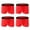 Red, variant on Men's Comfort Flex Fit Underwear, Soft Boxer Briefs ,4 Packs