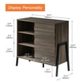 thumbnail image 5 of WAMPAT Mid-Century Modern Style Storage Console,Gray, 5 of 7