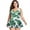 Green Flower, variant on Plus Size Swimsuit for Women Two Piece Floral Bathing Suits with Shorts