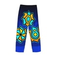 thumbnail image 3 of Lsque Geometry Dash Print Men's Pajama Pants, Lounge Pant - Comfortable Home Wear,Elastic Waistband, Stylish Design-Large, 3 of 9