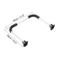 thumbnail image 2 of Unique Bargains Folding Table Legs 10.2' Height Anti Slip Coffee Table Leg Replacement, White Black 4 Pack, 2 of 6
