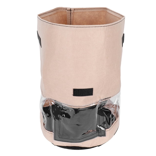 Plant Grow Container Transparent Plant Grow Bags Vegetables Potato Planting Container For Indoor OutdoorBrown 35x45cm 43L/10Gallon