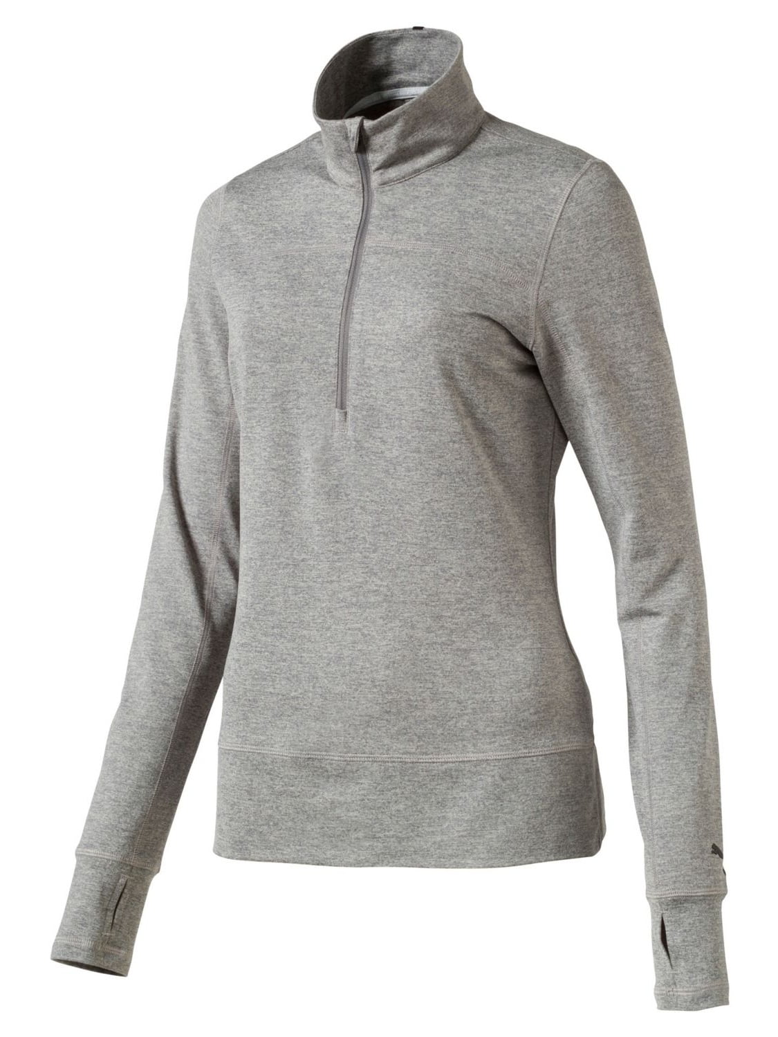 PUMA puma golf 2017 women's 1/4 zip popover, medium gray heather