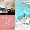thumbnail image 4 of Efavormart 12 Pack | 1.5" Clear Rhinestone Monogram Letter Jewel Sticker Self Adhesive DIY Diamond Decor, 4 of 9