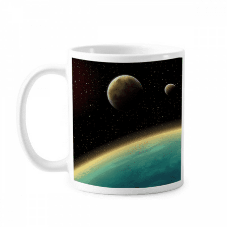 

Universe Planet Galaxy Earth Blue Mug Pottery Cerac Coffee Porcelain Cup Tableware