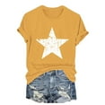 thumbnail image 4 of yunLCZ Women Shirts 4th Of July Oversized Shirt Women Casual Printing Short Sleeves ROUND Neck Loose T Shirt Blouse Tops, 4 of 6