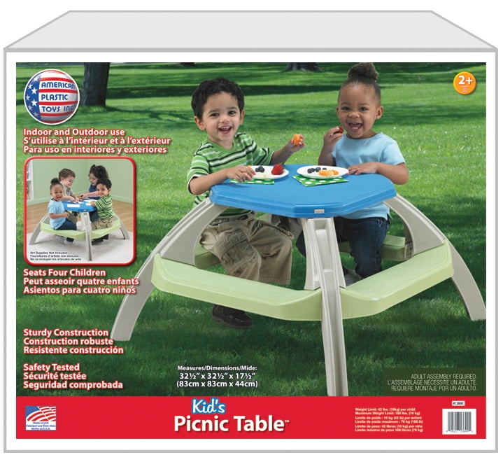 american plastic toys picnic table