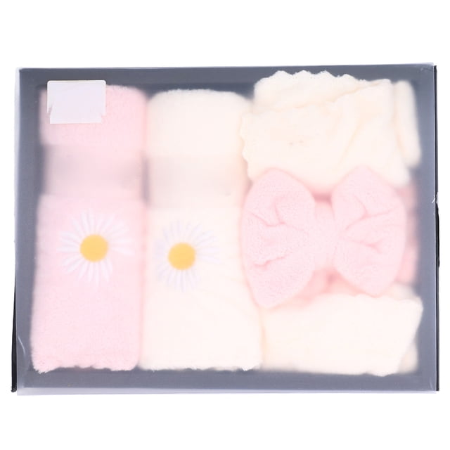 Toalla absorbente suave, cómoda, respetuosa con la piel, artesanía exquisita, práctica toalla facial gruesa para regalo del hogar, 5 uds.