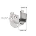 thumbnail image 2 of Unique Bargains Support de Tige de Garde-Robe en Acier Inoxydable, Douilles de Poteau de Garde-Robe Support de Tige de Bride w Vis, 32mm Dia - 2 Packs (en Forme de U), 2 of 4