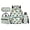 Box Floating Capybara, variant on Mint Teal Watercolor Starfish White Stripes Children Backpack Combo, 17 Inch Ocean Coastal Theme School Bag with Thermal Lunch Pack, Pen Case and Drink Bottle Holder