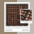 thumbnail image 4 of 30 Pcs Interlocking Deck Tiles, Patio Flooring - Outdoor Waterproof Acacia Wood Tiles for All Weather Use - Balcony, Backyard, Indoor & Outdoor (Dark Brown), 4 of 6