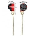 thumbnail image 2 of Zing Ear ZE-268S1 3-Speed Rotary Fan 4 Wire Replacement Speed Control Ceiling Fan Switch Pull Chain Switch Gold Finish, 2 of 6