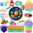 thumbnail image 1 of Honganda Sensory Fidget Toys Set, 34Pcs Relieving Stress and Anxiety Toys Kit, 1 of 8