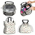 thumbnail image 2 of Pioneer Flower Floral Print Pattern Drawstring Lunch Bag Women - Drawstring Lunch Bag Insulated for Work Office - Stain-Resistant Large Lunchbags for Women with Multi-Pockets, 2 of 6