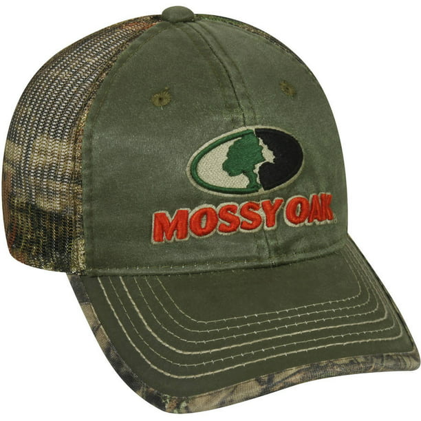 Mossy Oak - Mossy Oak Mesh Back Camo Cap, Olive/Mossy Oak Break-Up ...