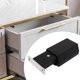 thumbnail image 5 of 2 pestillos de gabinete con empuje para abrir, cierres táctiles magnéticos resistentes, pestillo de puerta oculto, gabinete negro con empuje para abrir (negro), 5 of 5