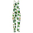 thumbnail image 4 of Styesk Pantalons pour Femmes Combinaisons Sans Manches Amples en Lin Jambes Larges, 4 of 5