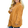 thumbnail image 2 of Women‘s Loose Open Front Long Sleeve Solid Color Knit Cardigans Sweater Blouses with Pockets, 2 of 9