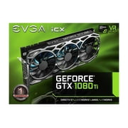 EVGA GeForce GTX 1080 Ti FTW3 GAMING, 11G-P4-6696-KR, 11GB GDDR5X, iCX Technology - 9 Thermal Sensors & RGB LED G/P/M