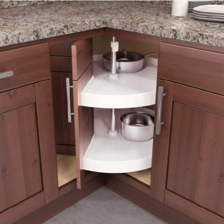 

Vauth-Sagel Pie-Cut Polymer 2-Shelf Lazy Susan for Corner Base Cabinet