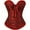 Black and Red, variant on Corset Tops for Women, Bustier Shapewear Women's Lacing Corset Satin Floral Lace Waist Push Up Body Shaper Vintage, Apricot S