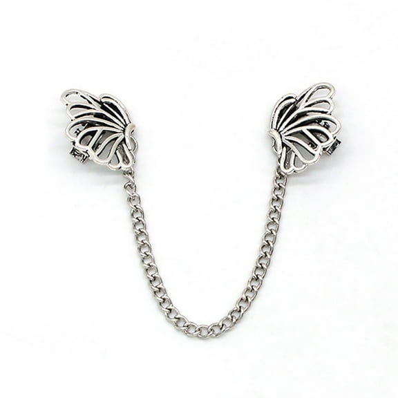 RYUJNDK Alloy Sweater Chain Clip Fashionable Cardigan Brooch Pin Clothing Fastener Elegant Outfit Accessory for Fashion Lovers