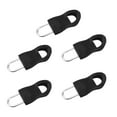 thumbnail image 2 of Wisewang 5/10Pcs/Lot Replacement Zipper Puller For Clothing Zip Fixer For Travel Bag Suitcase Backpack Zipper Pull Fixer For Tent black 5# 5pcs, 2 of 6