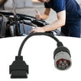 thumbnail image 3 of Scanner Diagnostic Adapter, 6Pin To 16PIN OBD1 To OBD2 Diagnostic Cable High Strength Anti Crack  For Heavy Duty Truck, 3 of 8