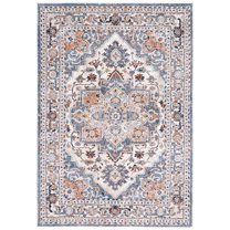 SAFAVIEH Symphony Caolan Medallion Area Rug, Ivory/Grey, 6'7" x 6'7" Round