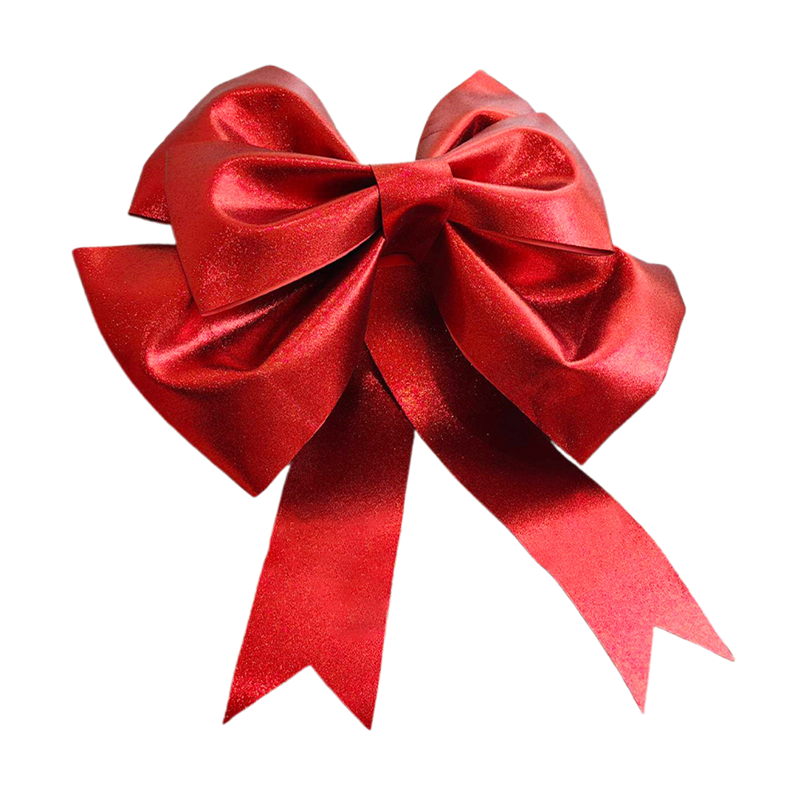 Deyuer Christmas Big Bow Decoration Wedding Large Bow Ornament for Holiday Tree Wreath Porch Window Door Decor.Red 1
