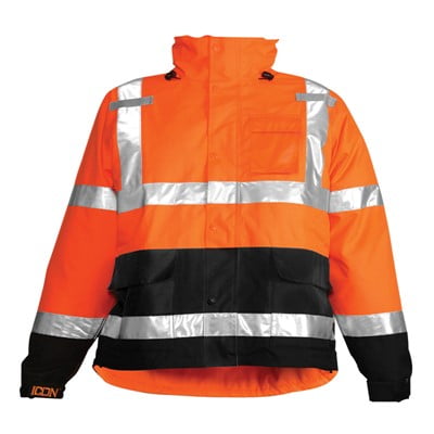 

Tingley Icon Premium Class 3 Reflective Hi-Vis Waterproof Traffic Safety Jacket Hi-Vis Orange Large (1 Unit)