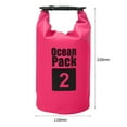 thumbnail image 2 of Waterproof Dry Bag Pack Sack Swimming Kayaking River Trekking Decor Supplies (2L Pink), 2 of 7