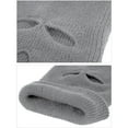 thumbnail image 4 of Couver 3-Hole Full Face Mask Cover Ski Mask Winter Balaclava Beanie Knitted Face Cover for Winter Outdoor Sports, Heather Gray, One Size, 1 Piece, 4 of 4