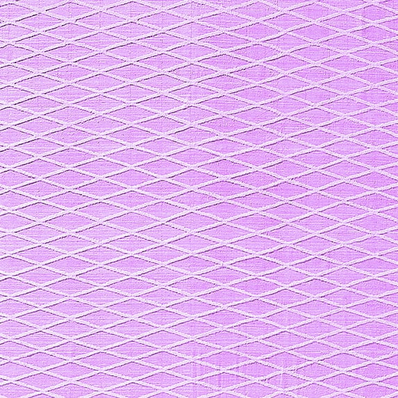 Ahgly Company Indoor Square Solid Purple Modern Area Rugs, 8' Square