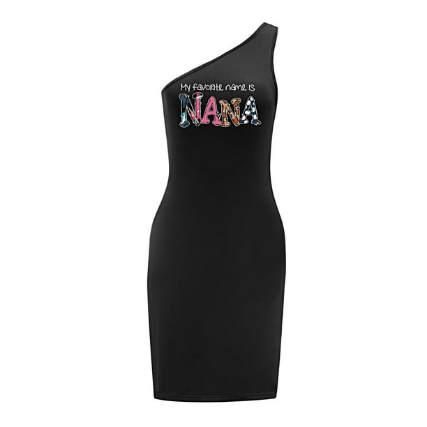 Vestido de Mujer con Hombros Descubiertos, Cómodo Vestido de Verano para Desplazamientos, Aniversario XL