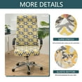 thumbnail image 5 of Stretch Office Chair Covers Large, 1 Piece Computer Office Chair Covers Printed Rotating Chair Slipcovers Soft Spandex with Zipper Desk Chair Covers for Office Chair -E-Medium, 5 of 9