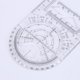 thumbnail image 3 of Regla Geométrica Regla geométrica multifuncional Regla de dibujo artesanal - Escuela secundaria (transparente) Likrtyny Libre de BPA, 3 of 5
