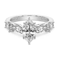 thumbnail image 4 of IGI Certified 2 Carat Marquise Shape Lab Grown Diamond Engagement Ring | 14K White Gold | Chrizan Round & Pear Side Stone Diamond Ring | FG-VS1-VS2 Quality Friendly Diamonds, 4 of 6
