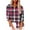 01Hot Pink, variant on pbnbp Women Casual Plaid Stripes Long Sleeve Button Down Linen Shirts Fall Fashion Collared V Neck T Shirts Work Office Business Casual Tops for Women Front Pockets Dresssy Blouses on Clearance