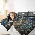 thumbnail image 3 of jejeloiu Nautical Botanical Full Size Comforter Sets For Girls,Calm Print Bedding Comforter Set,Multicolor Navy,Black Reversible,3pcs,1 Comforter and 2 Pillowcases, 3 of 7