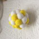 thumbnail image 3 of Paquete de 6 pelotas de juguete para gatos con bola de campana, entretenimiento personal y alivio del aburrimiento, pelota de peluche colorida resistente a los arañazos, 3 of 5