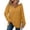 Yellow, variant on Busydd Womens Hoodies Fashion Solid Color Long Sleeve Tops for Women Casual Comfy Slit Hoodies for Women with Pocket and Drawstring L