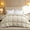 All Season-cream, variant on Goose  Down Fiber Comforter  Size,   Hotel Luxury Bedding Comforter, Ultra Soft  Duvet Insert with Downproof Cover, 8 Corner Loops (, Cream, 104"X88")