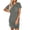 Army Green, variant on Ekouaer Ladies Sleepwear Short Sleeve Casual Night Shirt Stretchy Viscose Sleep Dress with Pocket Loungewear